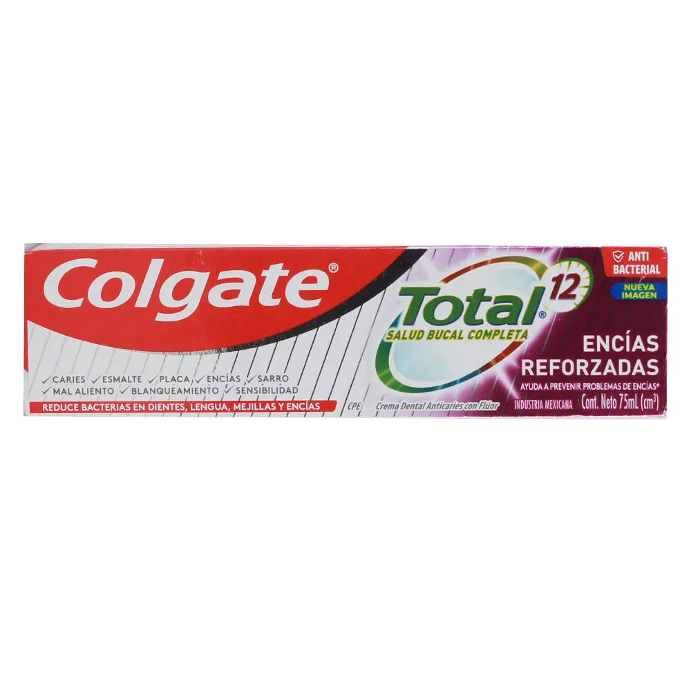 Crema Dental Total Encias Reforzadas Total 12 75 Mlt