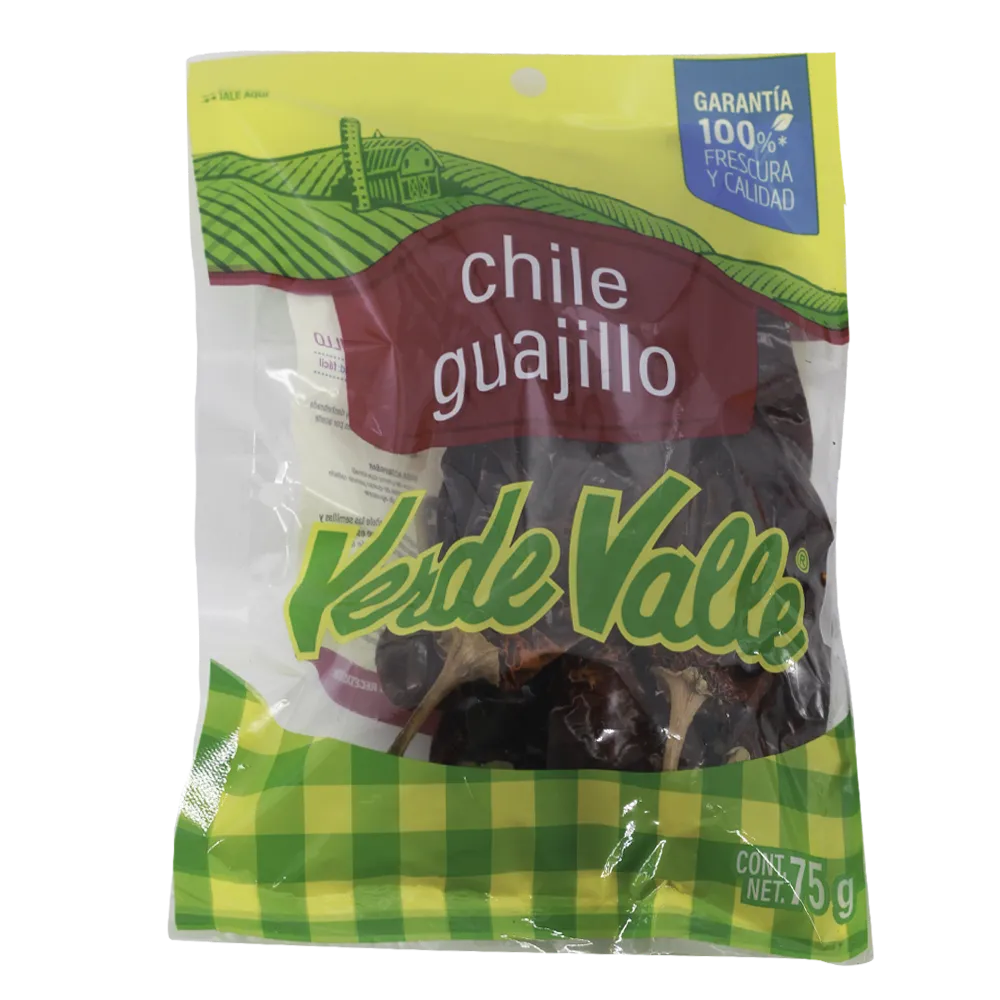 Chile Seco Guajillo Verde Valle 75 Gr
