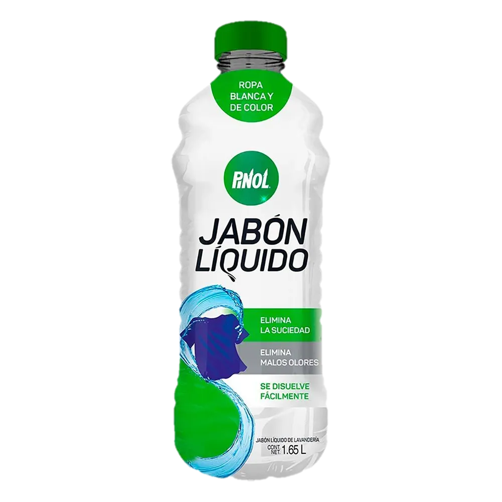 Jabon Liquido ropa blanca y color Pinol 1.65 lt