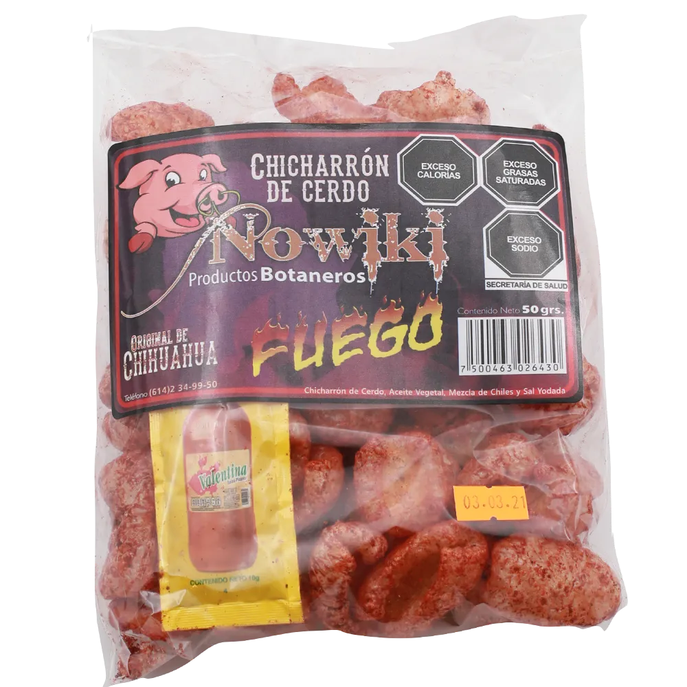 Chicharron De Cerdo Fuego Nowiki 50 g