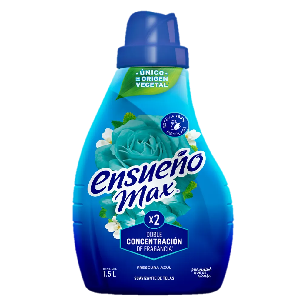 Suavizante De Tela frescura azul Ensueño Max 1.5 lt