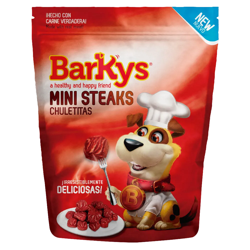 Botanitas Para Perro Trocitos De Carne Cerdo Barkys 100 g