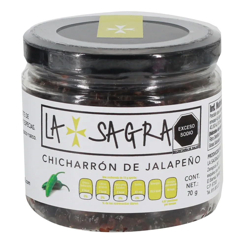 Chicharron De Chile Jalapeno La Sagrada 70 g