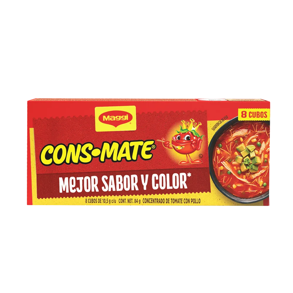 Concentrado De Tomate 8 Cubos Consomate 84 Gr