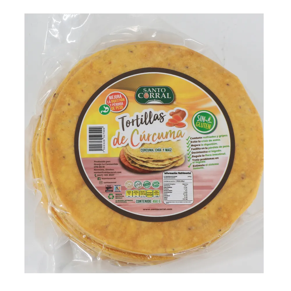 Tortilla De Curcuma Santo Corral 450 g