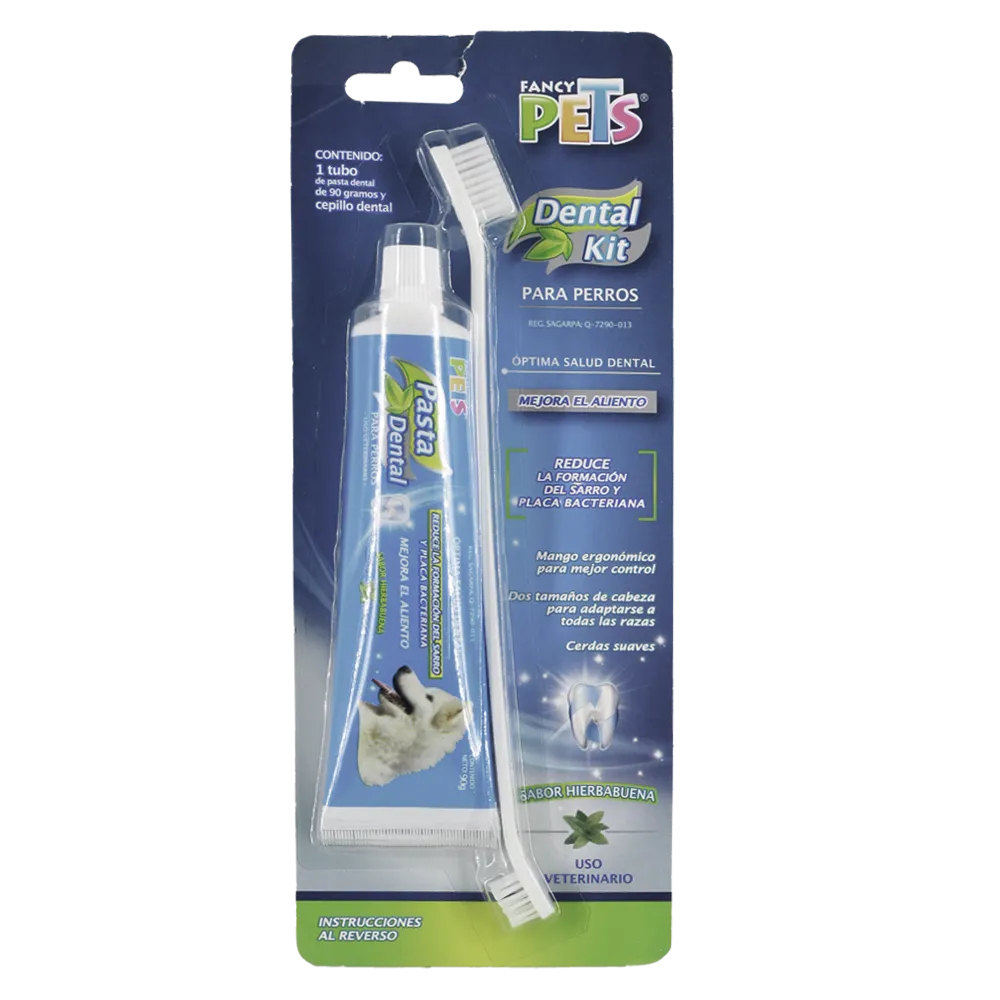 Kit Dental Para Perro Hierbabuena Fancy Pets 2 Pza