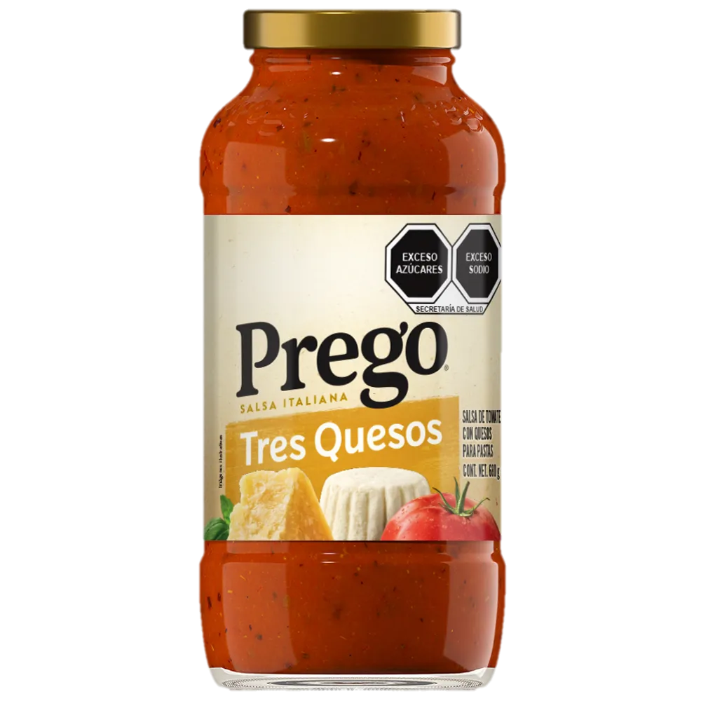 Salsa Para Pasta Tres Quesos Prego 680 Gr