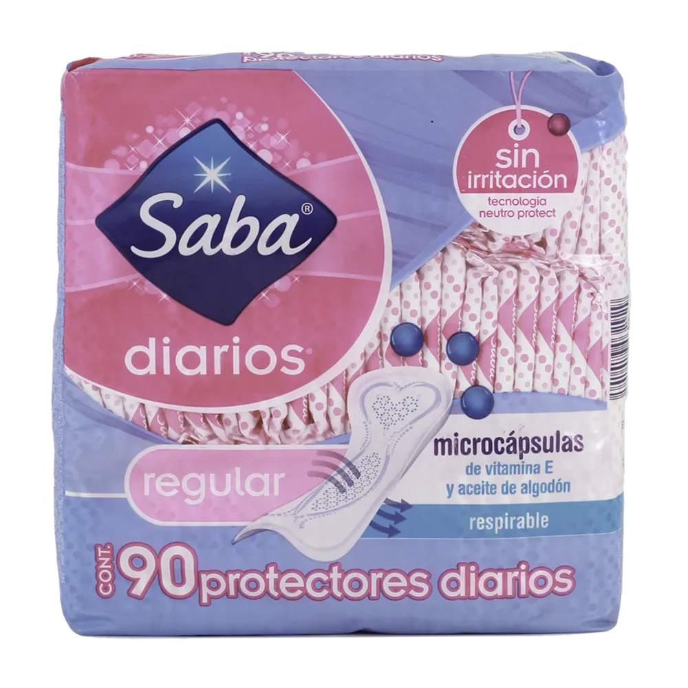 Pantiprotector Regular Saba 90 Pza