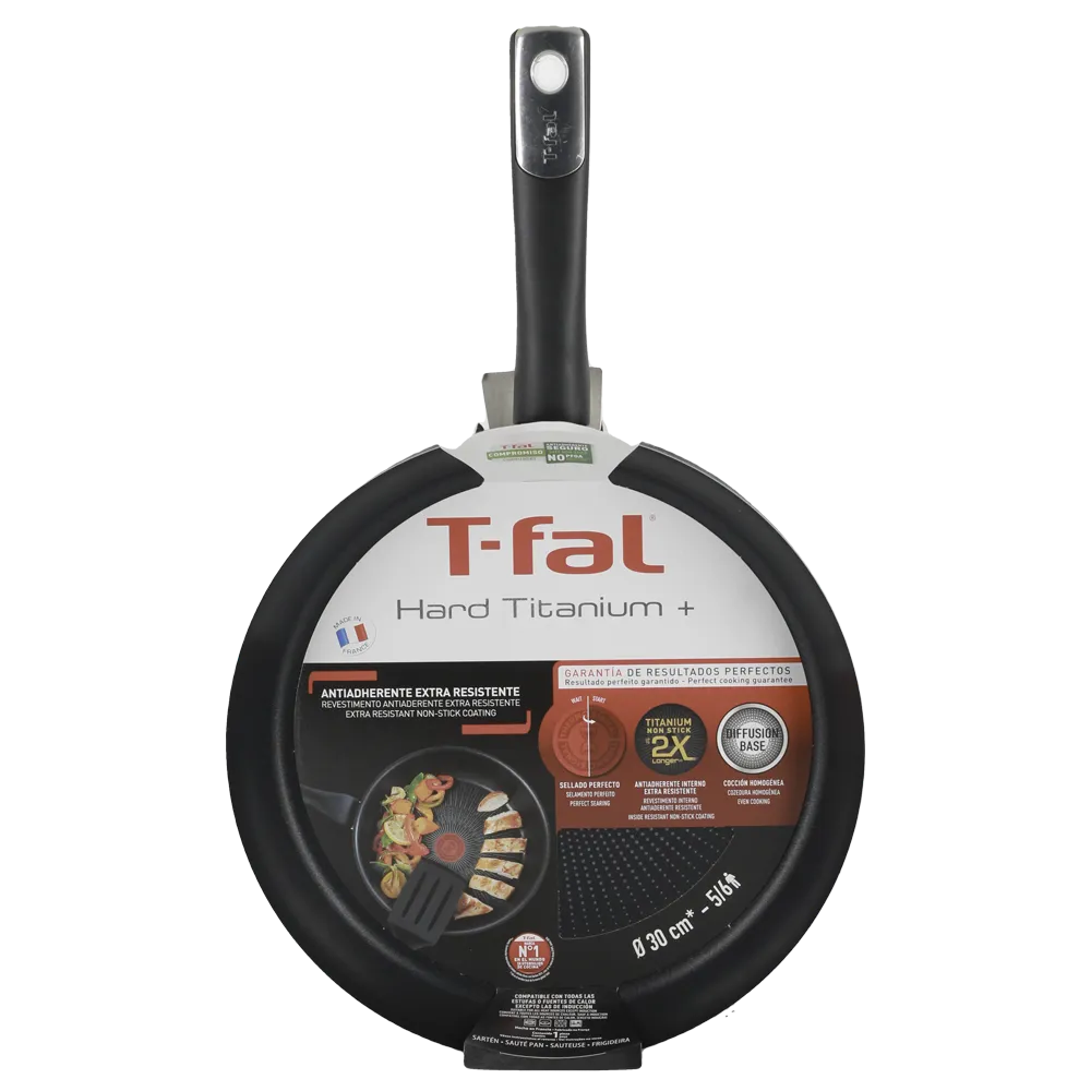 Sarten Comun L 30 Cm Hard Titanium Aluminio T-Fal 1 Pz