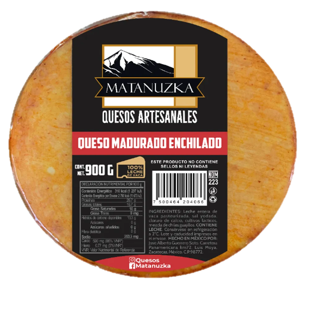 Queso Enchilado Madurado Matanuzka 900 g