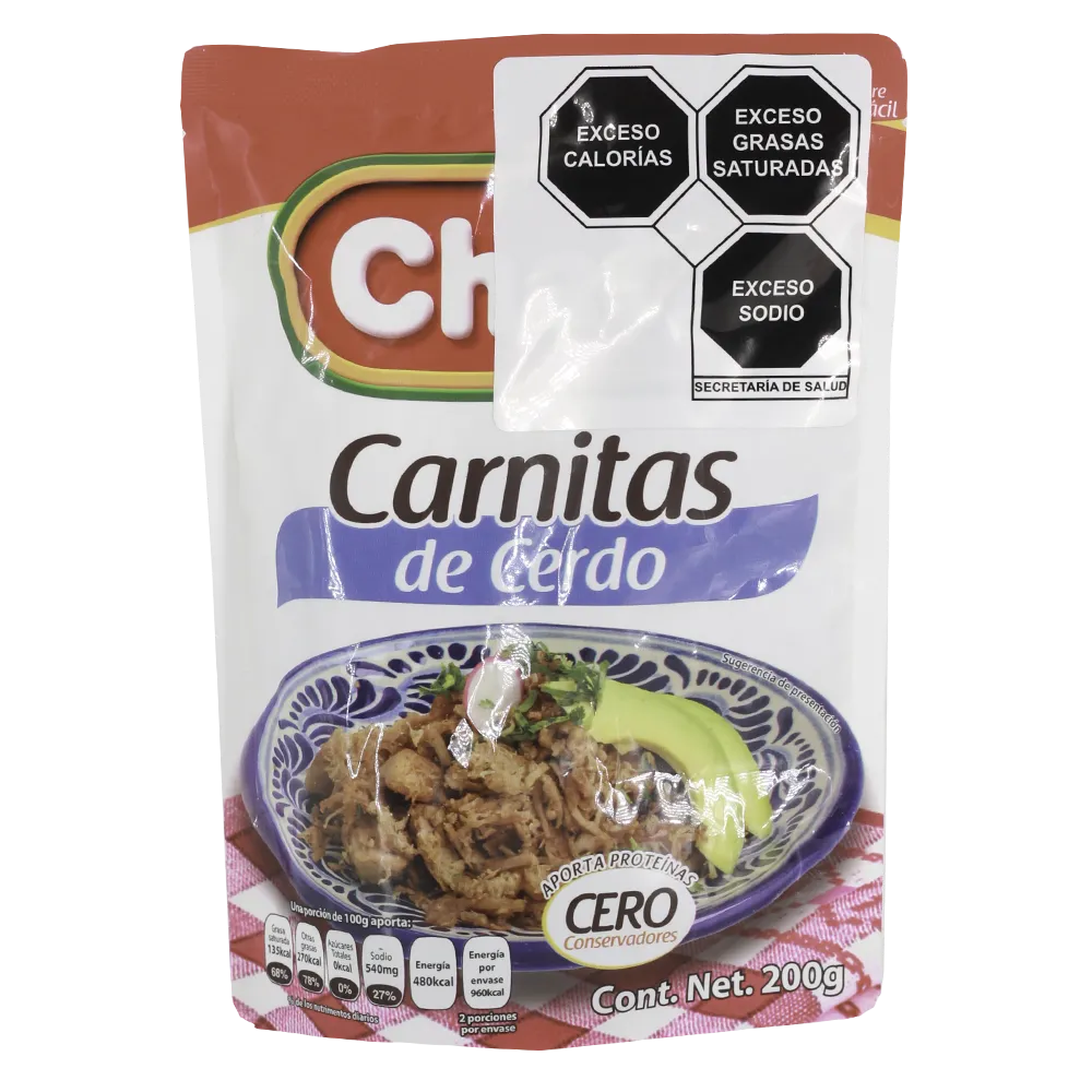 Carnitas De Cerdo Pouch Chata 200 g