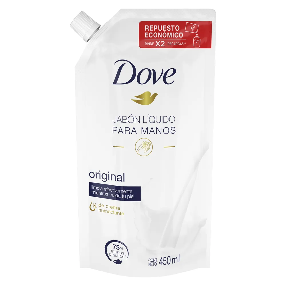 Jabon Liquido Manos Repuesto Original Dove 450 Ml