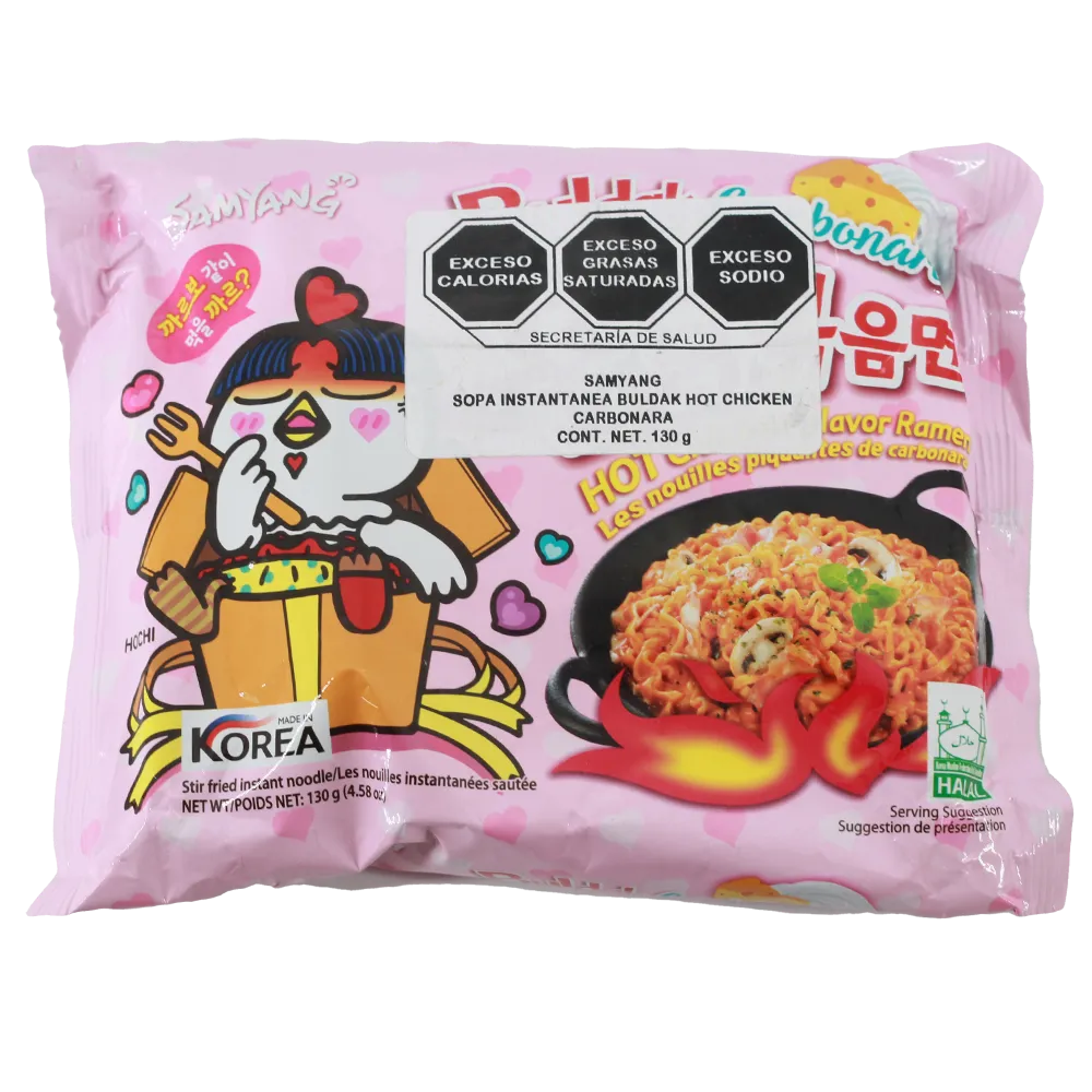 Sopa De Fideo Instantanea Buldak Carbonara Samyang 130 g