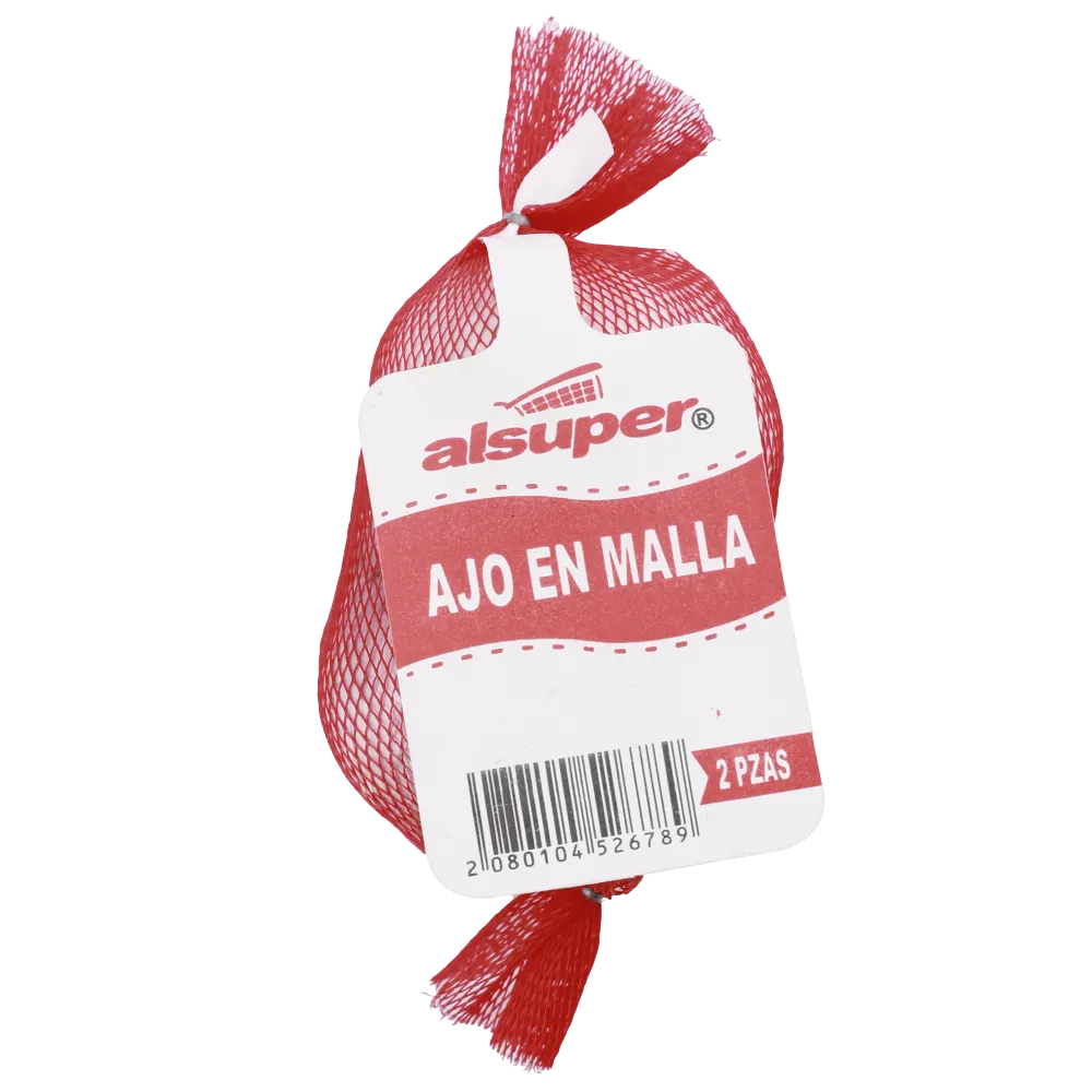 Ajo en malla con 2 Alsuper por pieza