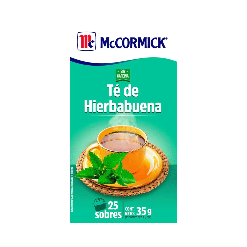 Té McCormick Hierbabuena 25 Sobres