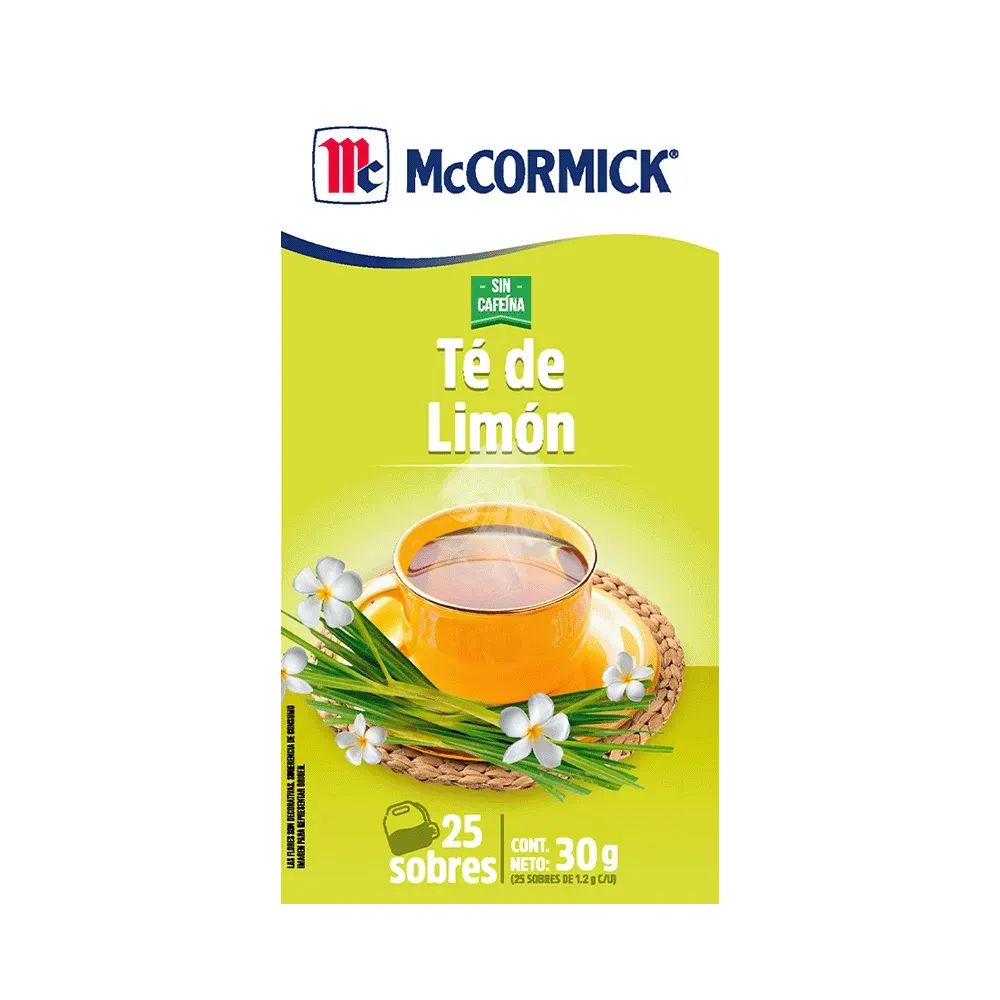 Té McCormick Limón 25 Sobres