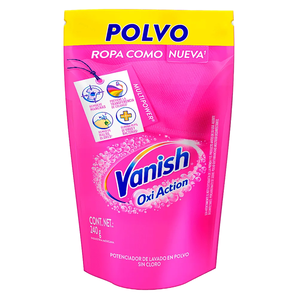 Removedor Quitamanchas Polvo Pink Vanish 240 g