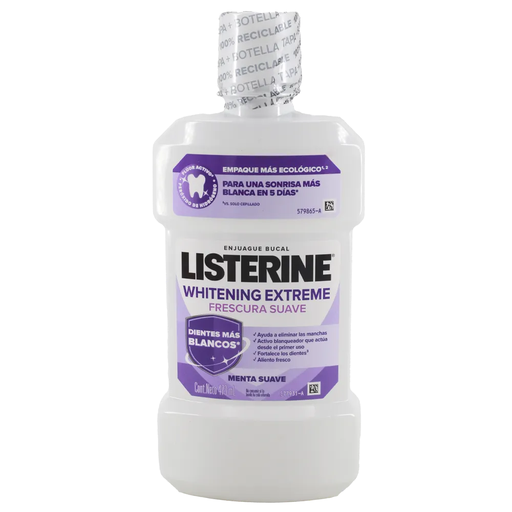 Enjuague Bucal Whitening Extreme Listerine 473 mil