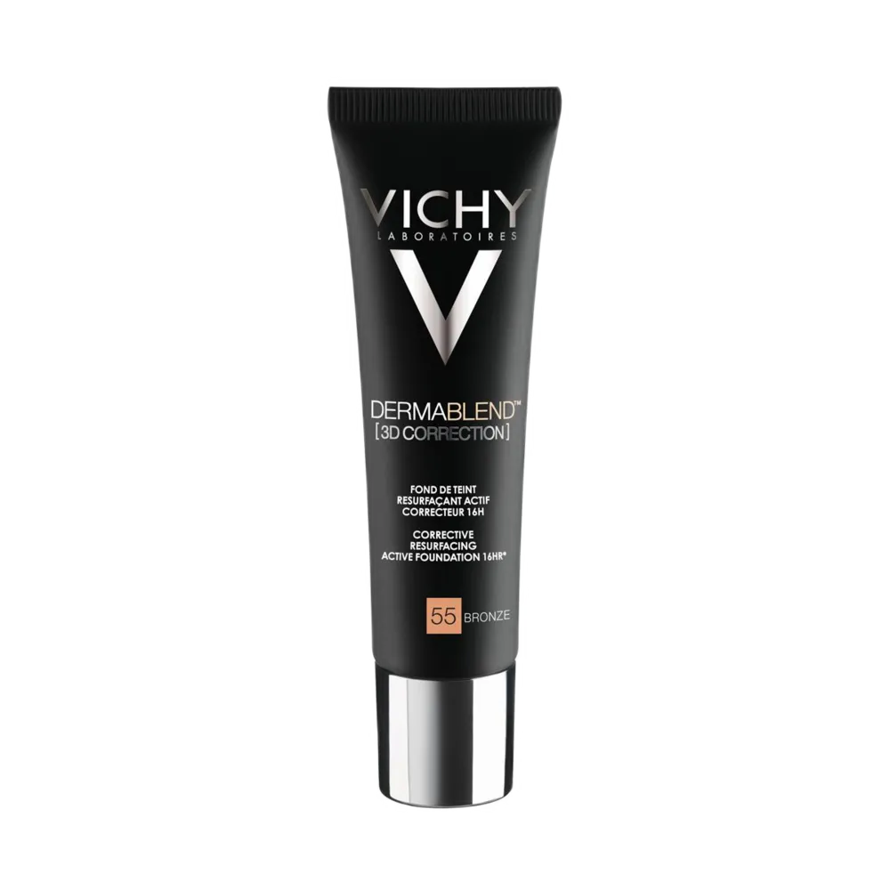Maquillaje Fluido 55 Bronze Dermablend Vichy 30 Ml