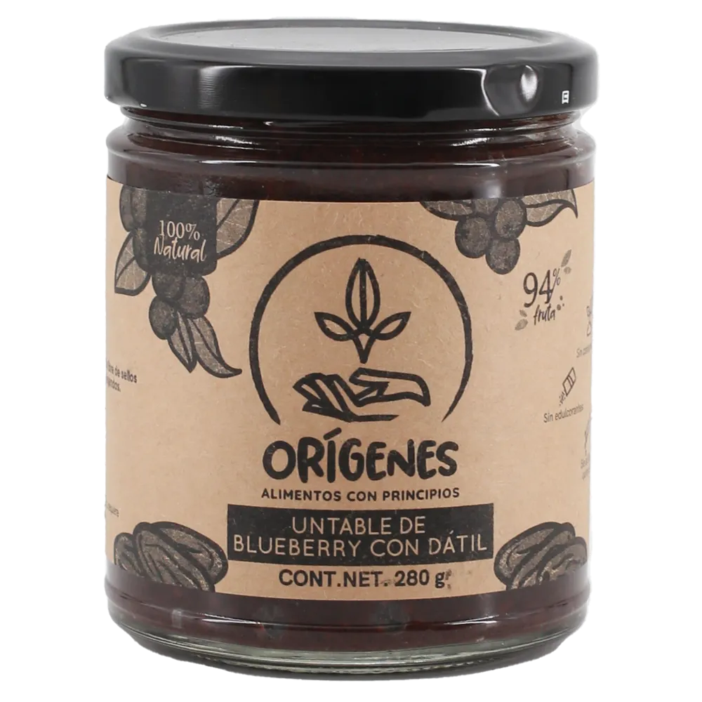 Untable Mora Azul Con Datil Origenes 250 g