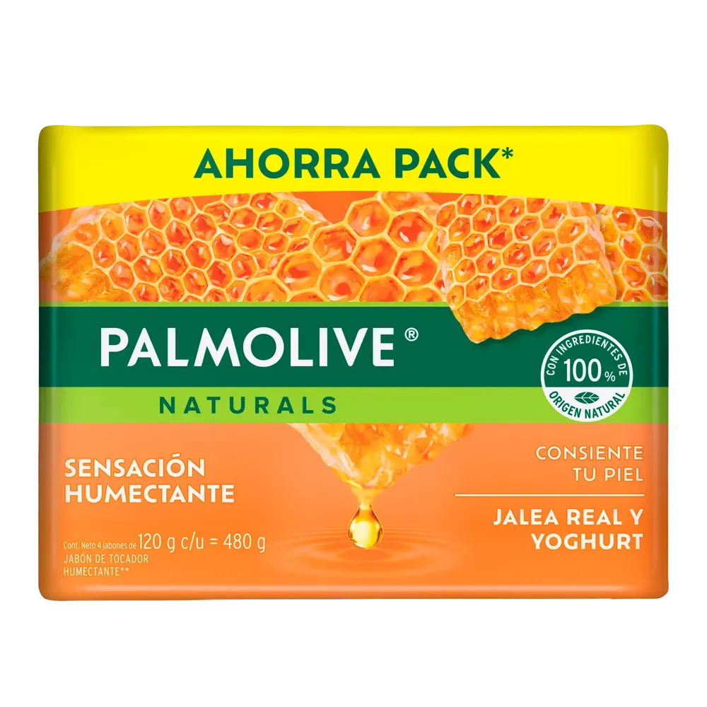 Jabon Barra 4 Pack Jalea Real Palmolive 120 g