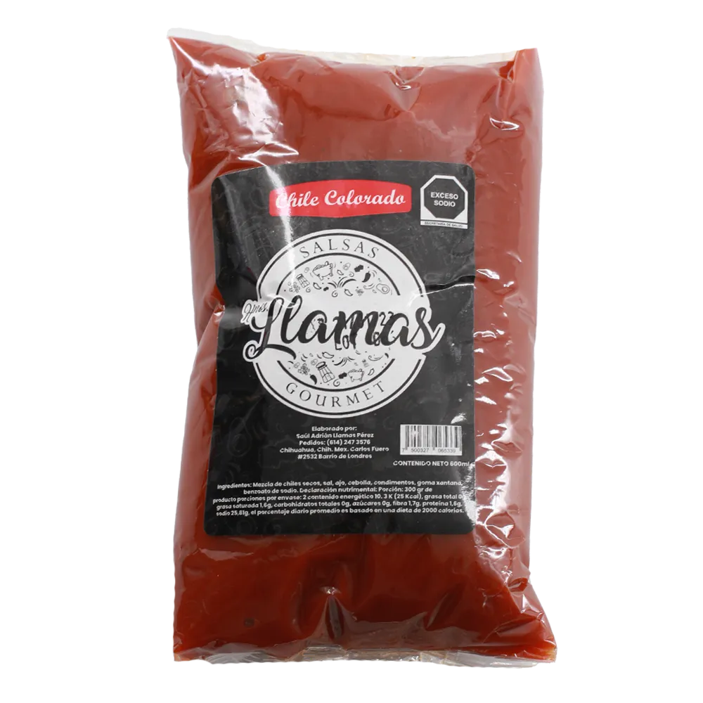 Chile Colorado Hnos Llamas 600 Ml