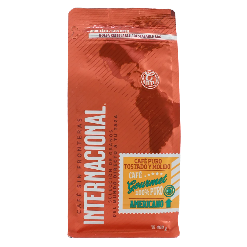 Cafe Tostado Y Molido Americano Internacional 400 Gr