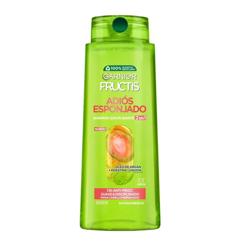 Shampoo 2En1 Adios Esponjado Fructis 650 Ml
