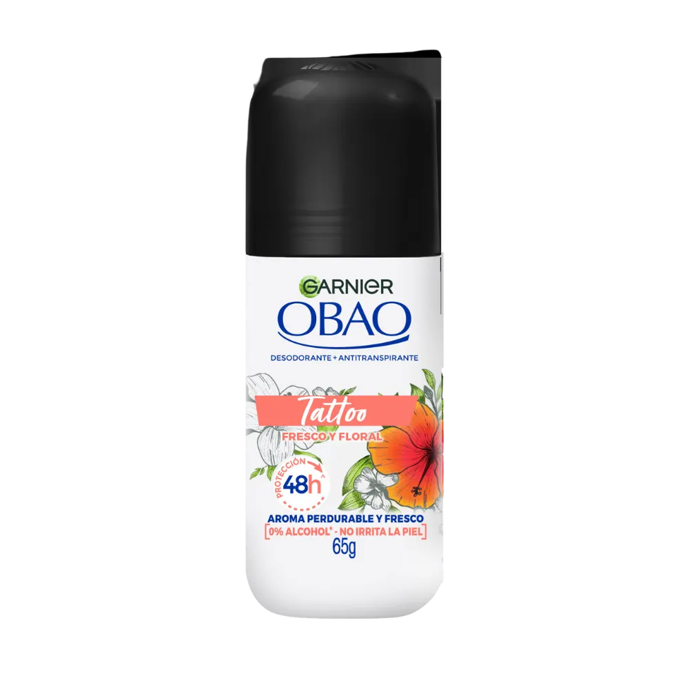 Antitranspirante Roll On Tatto Fresco Floral Obao 65 g