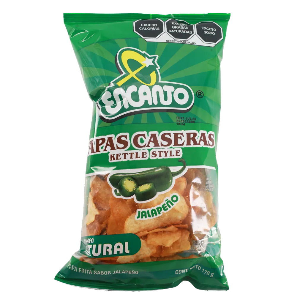 Papa Casera Kettle Style Jalapeño Encanto 170 g