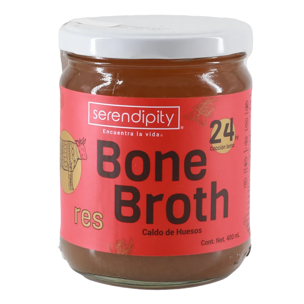 Bone Broth Caldo De Huesos Res Serendipity 400 Ml