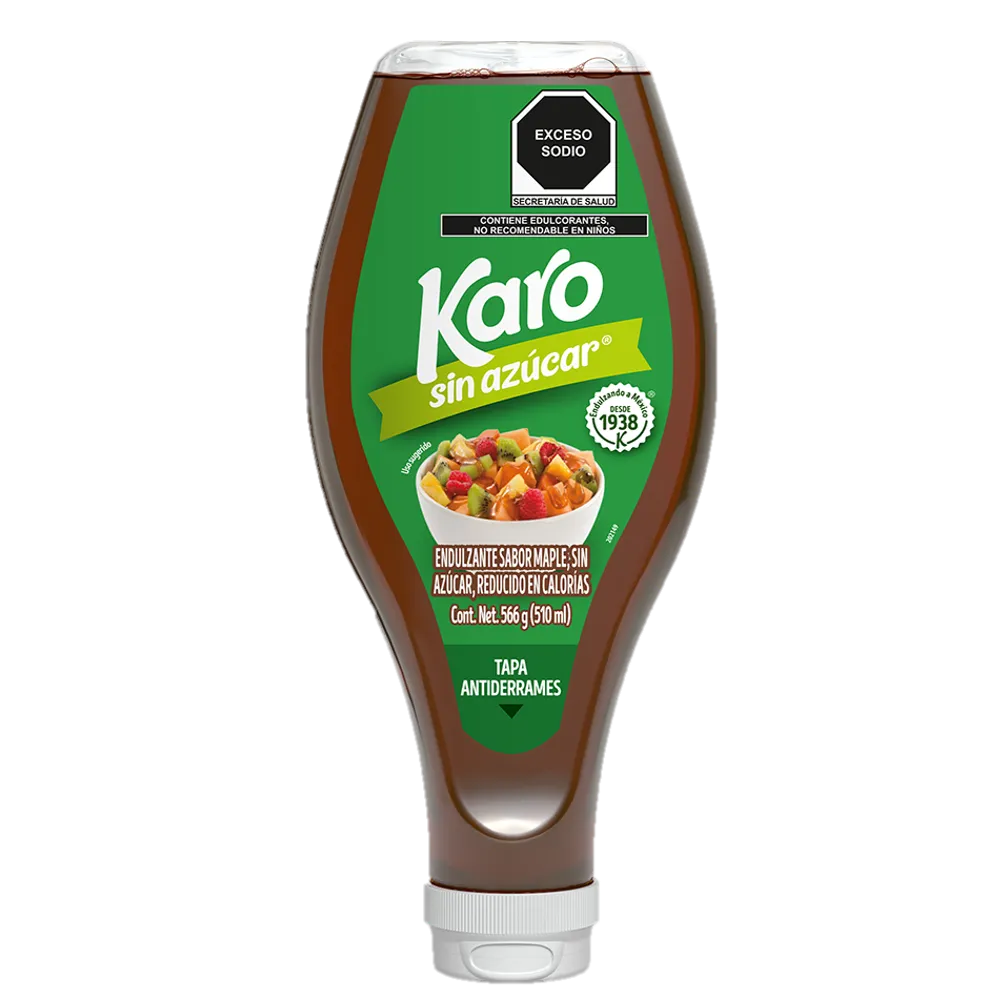 Jarabe De Maiz Sabor Maple Sin Azucar Karo 510 g