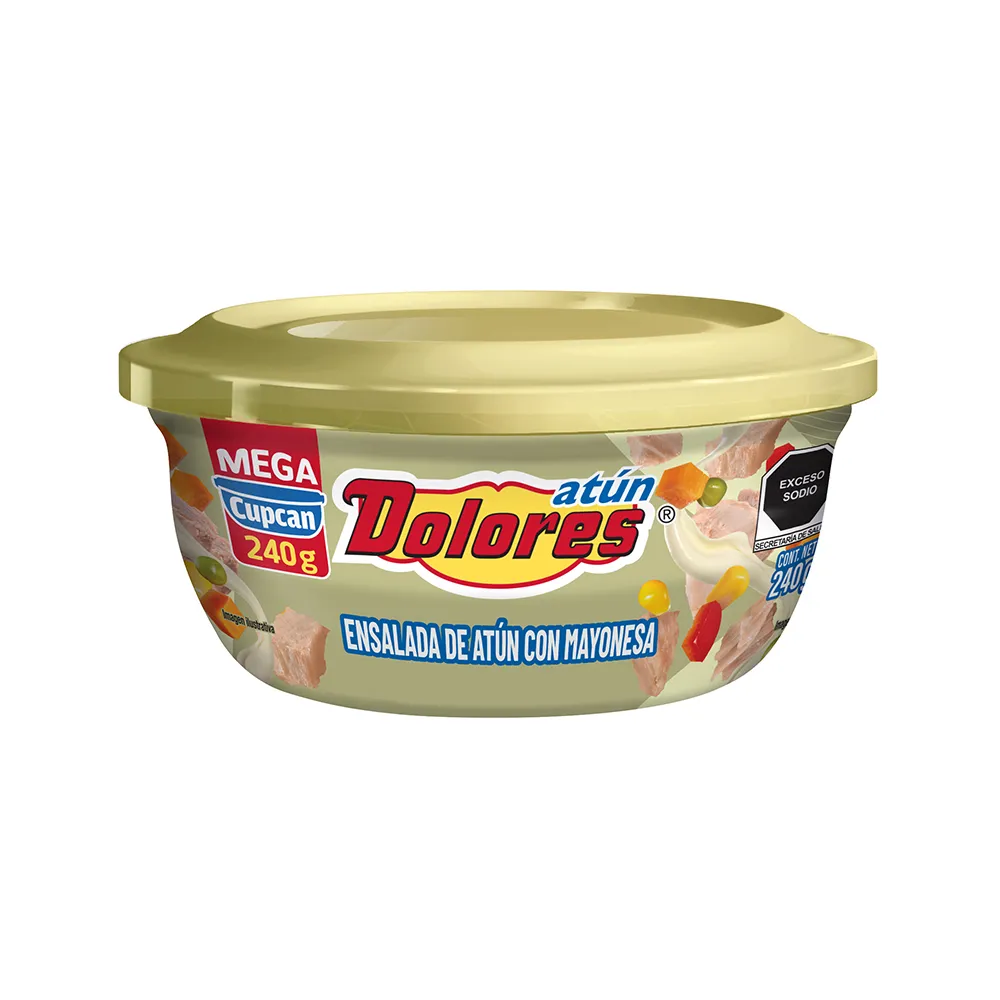 Atun Aleta Amarilla Con 40% De Verduras Y Mayonesa Dolores 240 g