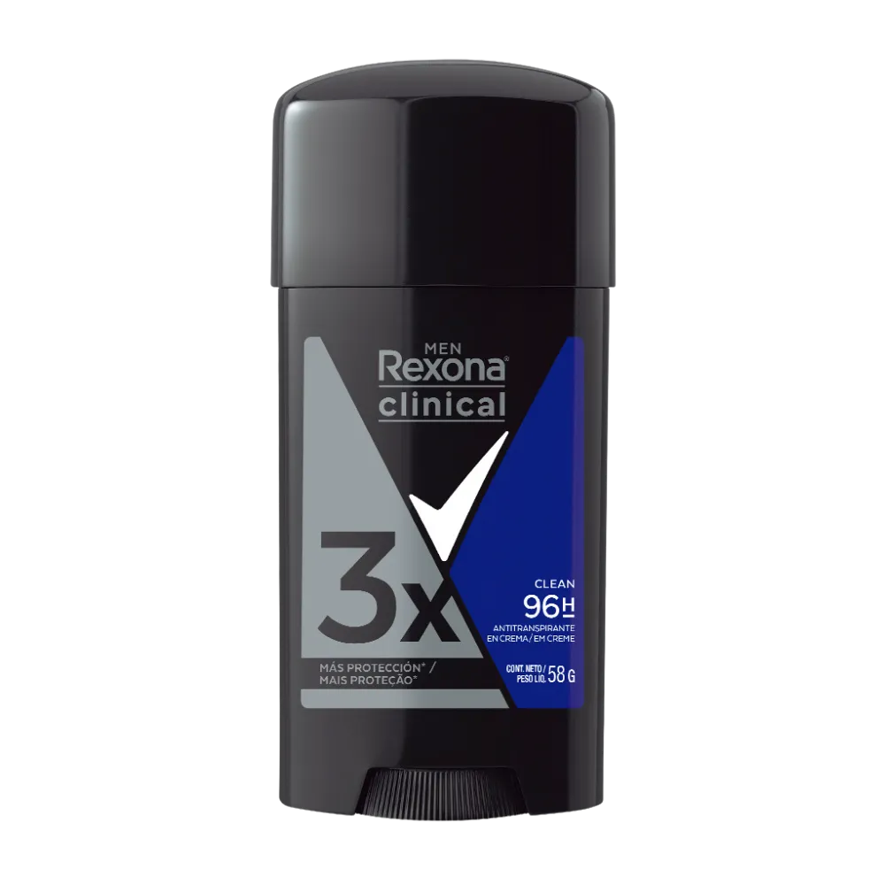 Antitranspirante Clinical Barra Clean Rexona Men 58 g