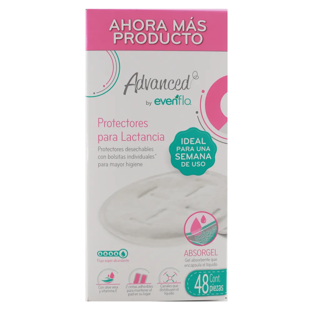 Protectores Para Lactancia Evenflo Advance 48 Pza