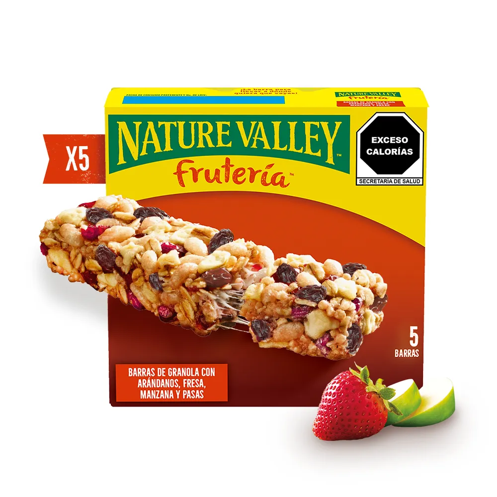 Barras De Granola Fruteria Avena Arandanos Nature Valley 130 g