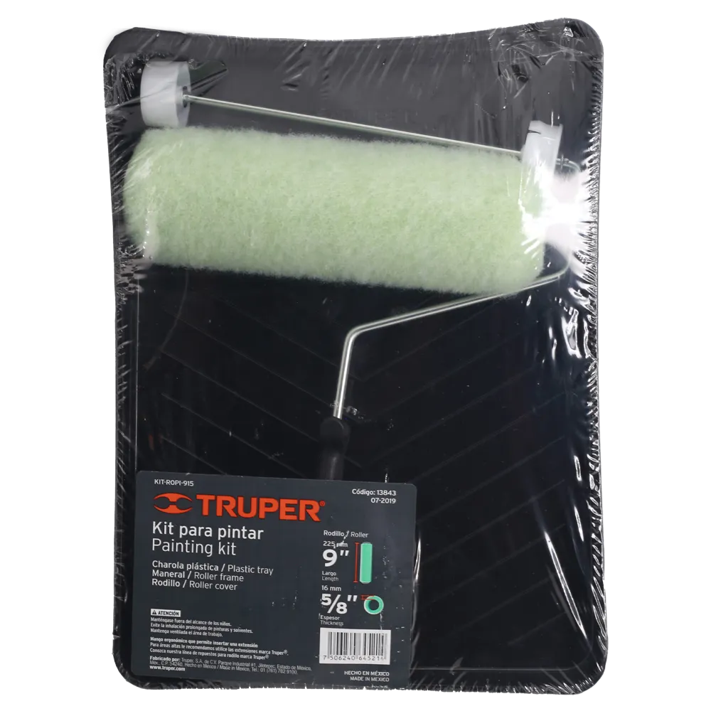 Kit De Rodillo Para Pintar 9" Truper 1 Pza