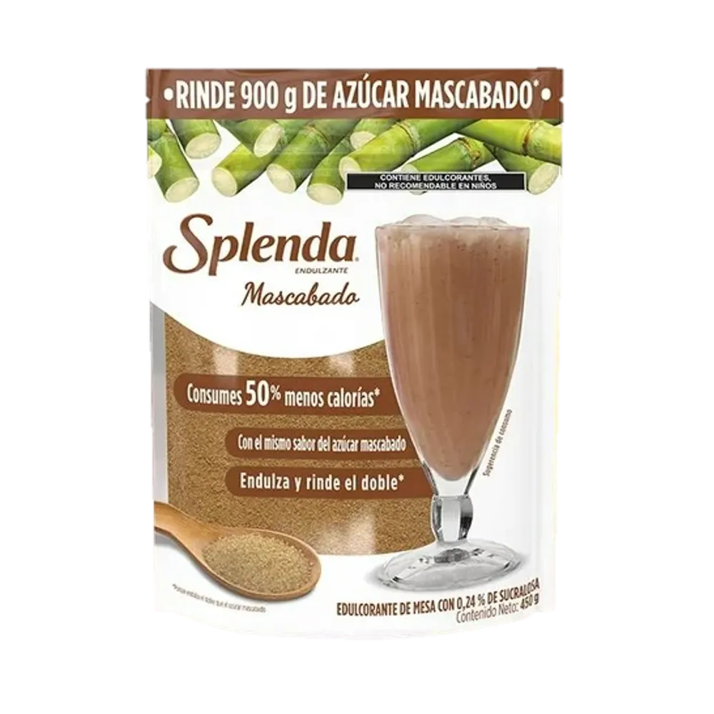 Endulzante Azucar Mascabado Con Sucralosa Splenda 450 Gr