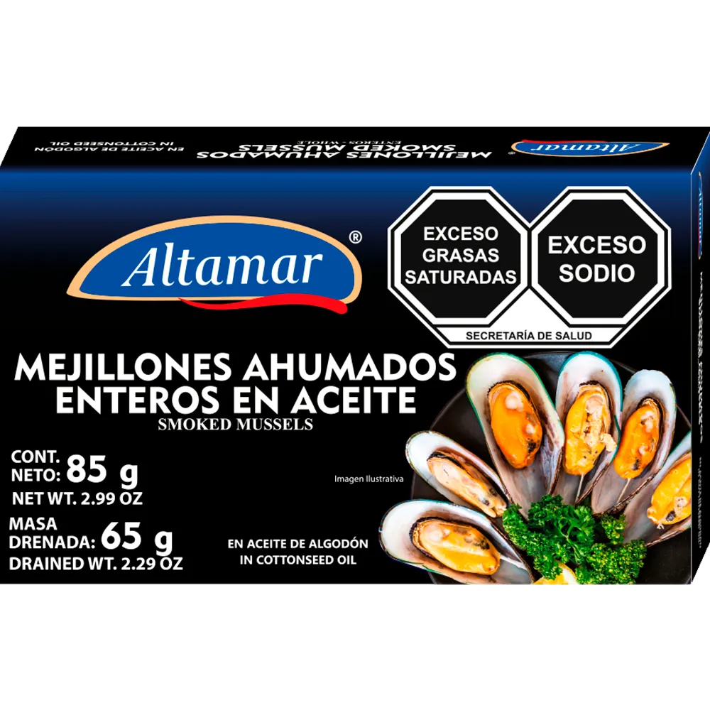 Mejillones Ahumados Altamar 85 g