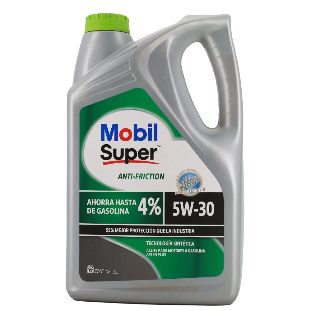 Aceite Sintetico Super Anti-Friction 5W-30 Mobil 5 Lt