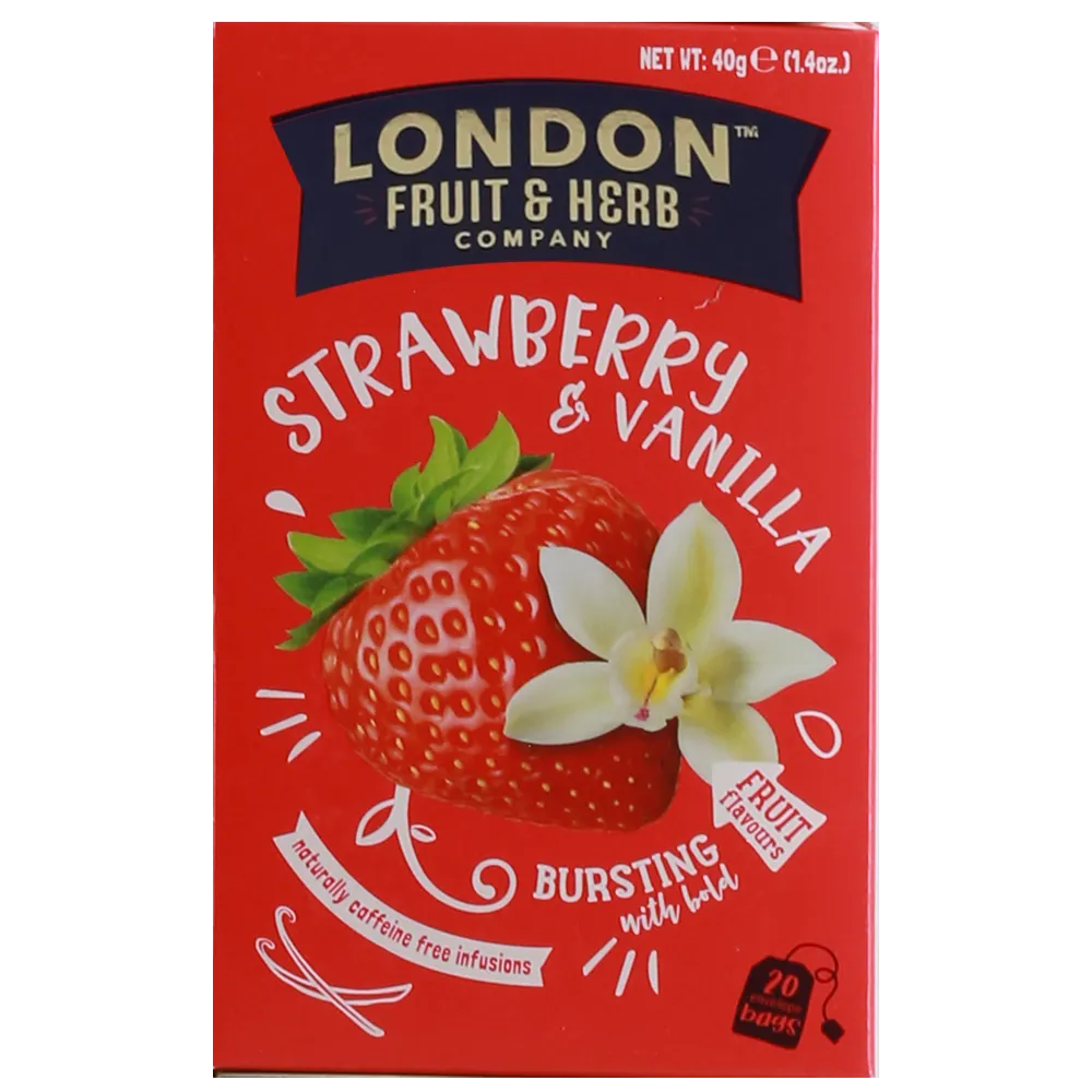 TE STRAWBERRY VAINILLA LONDON 40 GRAMOS