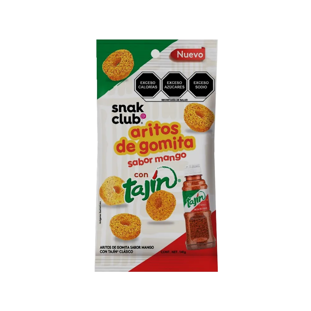Gomitas De Mango Espolvoreadas Con Tajin Snak Club 141 g