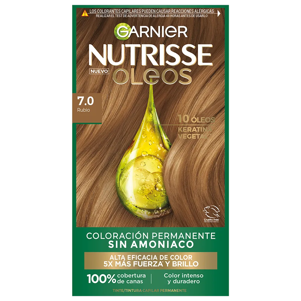 Tinte Tono 70 Nutrisse Oleos 1 Pza