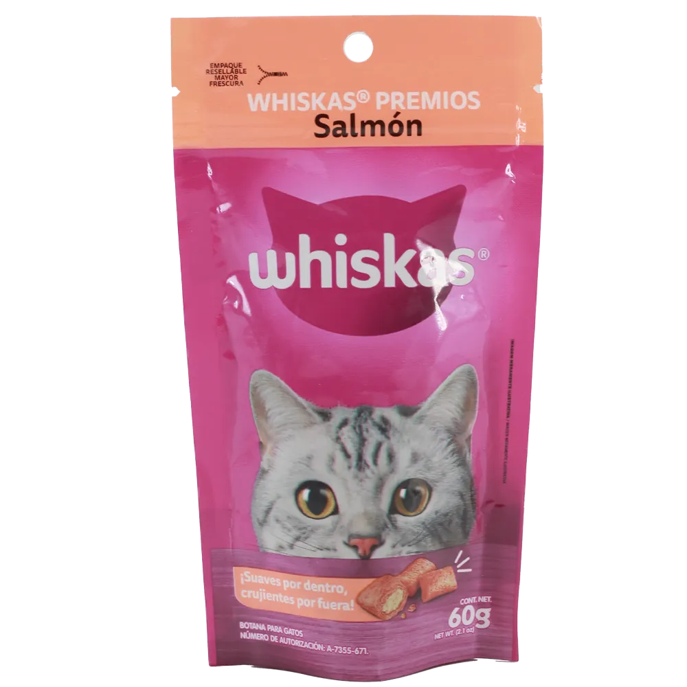Premios Para Gato Salmon Whiskas 60 g