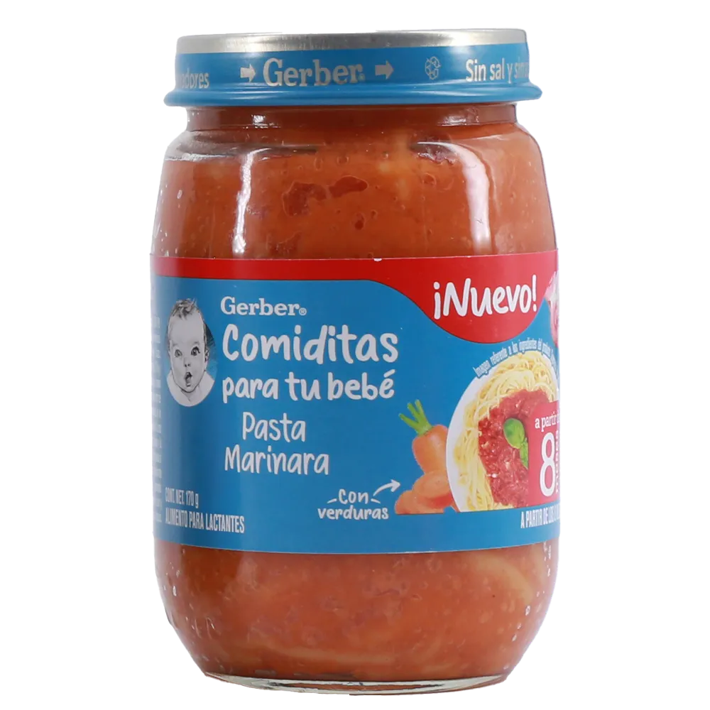 Papilla Tercera Etapa Pasta Marinara Gerber 170 g