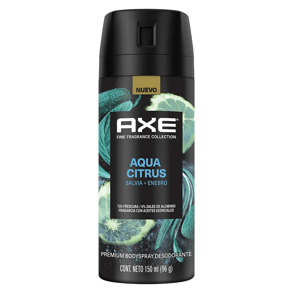 Desodorante Aerosol Aqua Citrus Axe 150 Ml