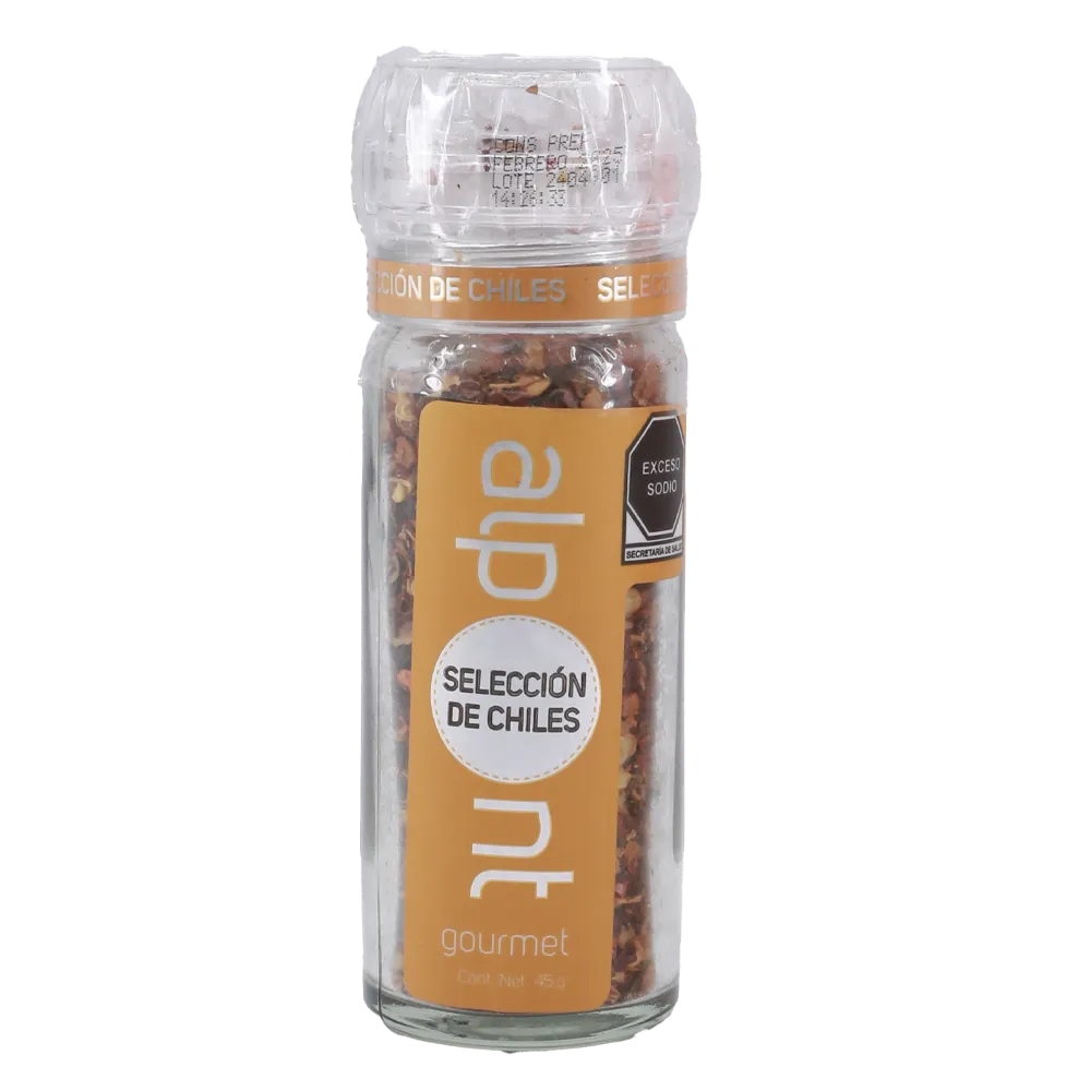Seleccion De Chile Seco Con Molinillo Alpont 45 g