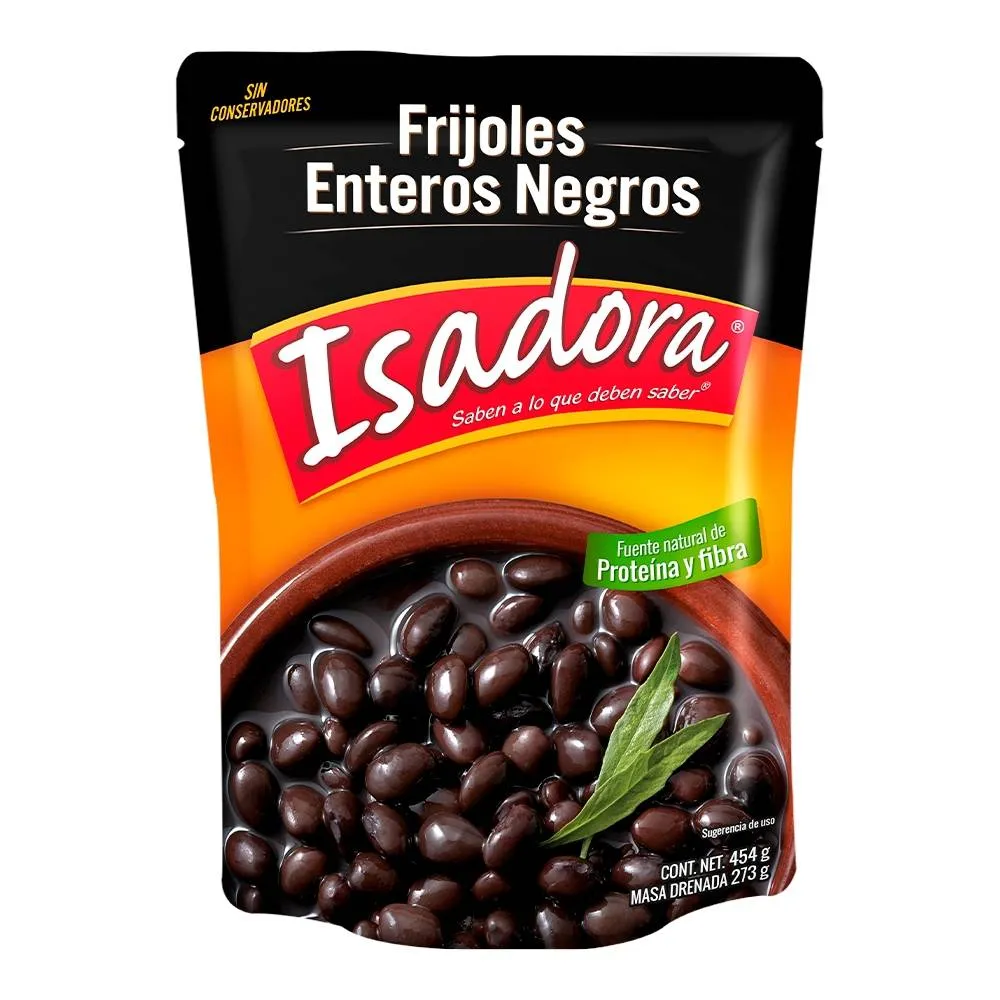 Frijol Entero Negro Isadora 454 g