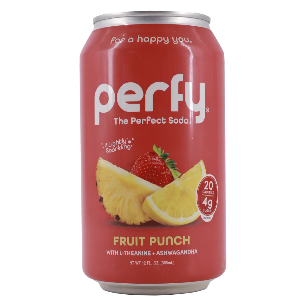 Bebida Ponche De Frutas+L-Teanina+Aswaganda Perfy 355 Ml