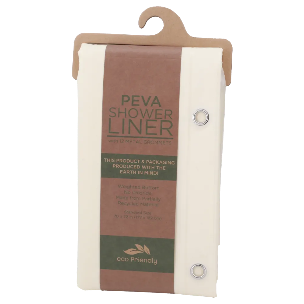 CORTINA PEVA PARA REGADERA BEIGE SULTAN'S LINENS 1 PIEZA
